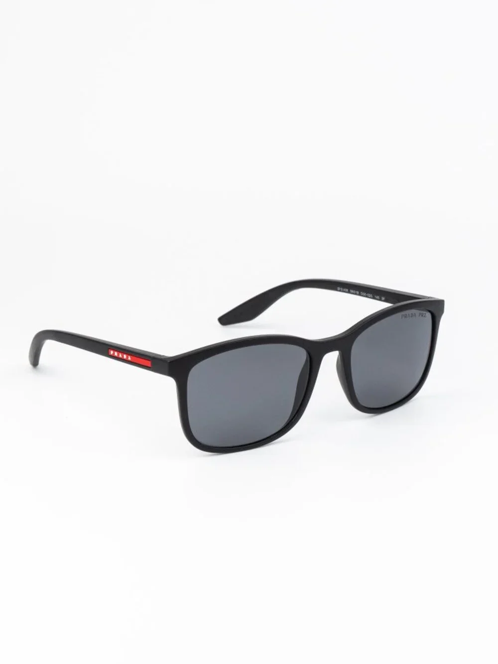 Prada Linea Rossa Men Sunglasses Rubbered Black Grey Polarized PSA08S DG002G